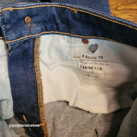 Madewell Jeans Size 26 Curvy High Rise Skinny Tummy Control Moreaux Wash AA621 - Picture 4 of 13
